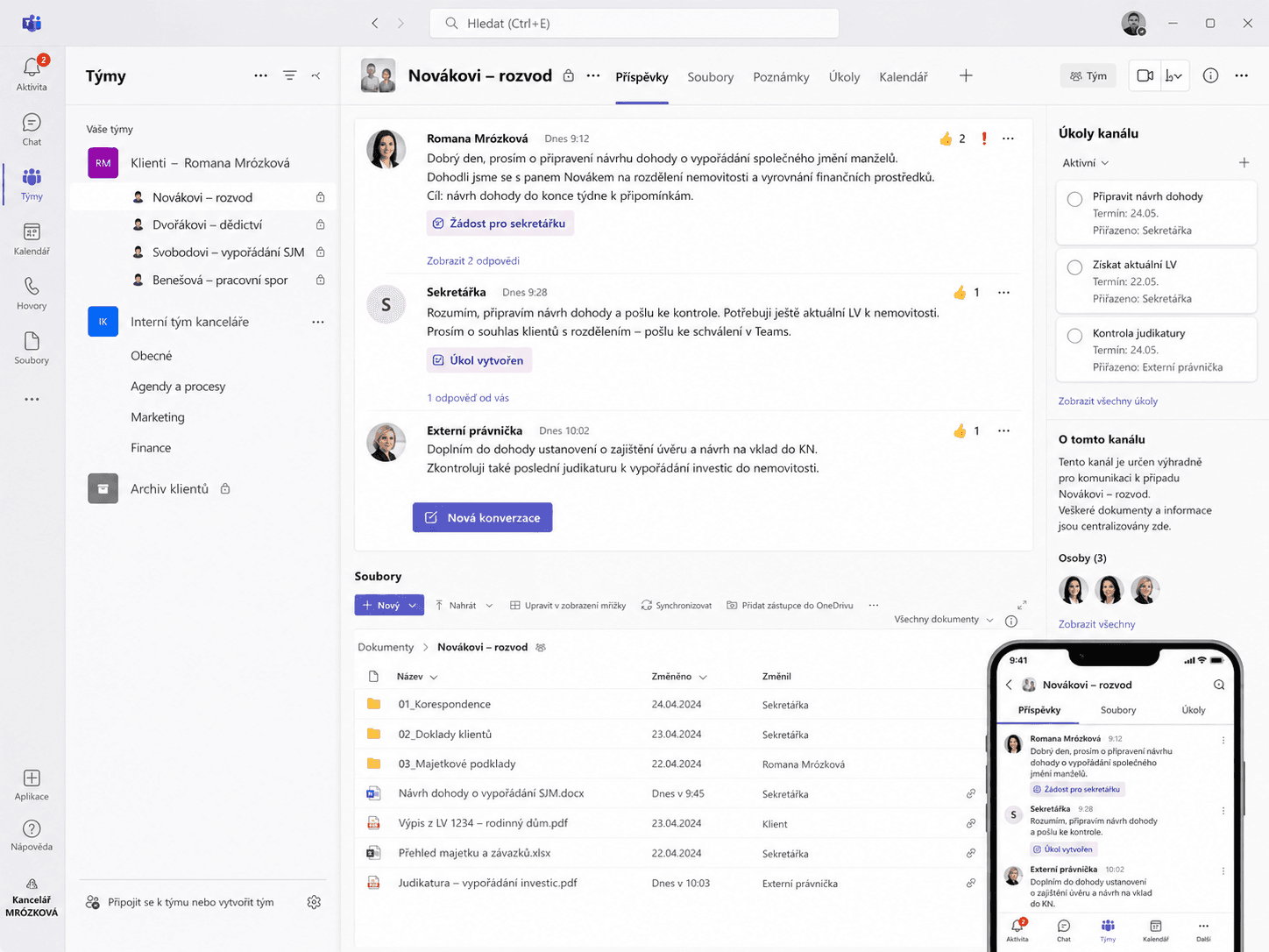 Digitalizace advokátní kanceláře: z e-mailů a vzdálené plochy do přehledného Microsoft 365