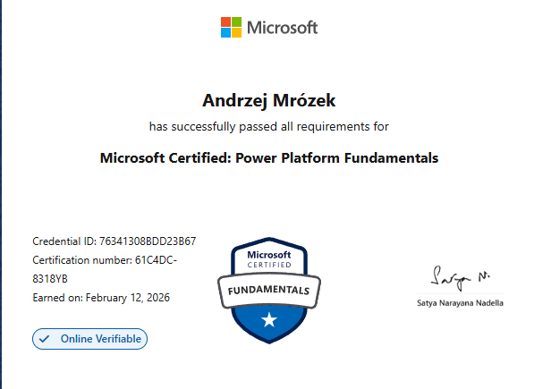 Microsoft Certified: Power Platform Fundamentals